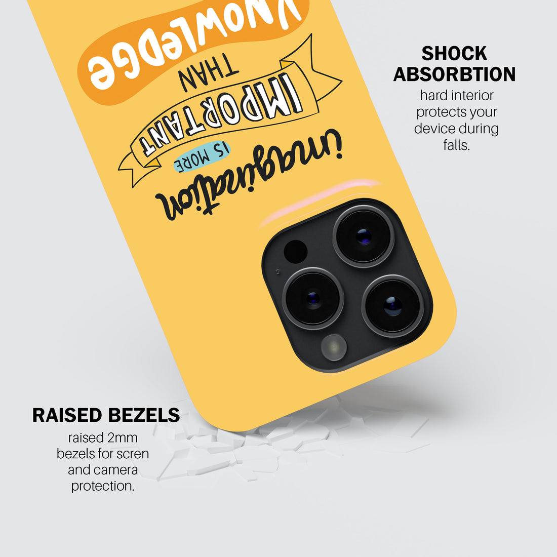 Imagination Is More Important Than Knowledge  Phone Cover