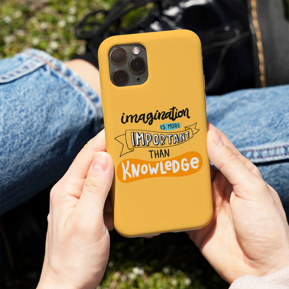 Imagination Is More Important Than Knowledge  Phone Cover