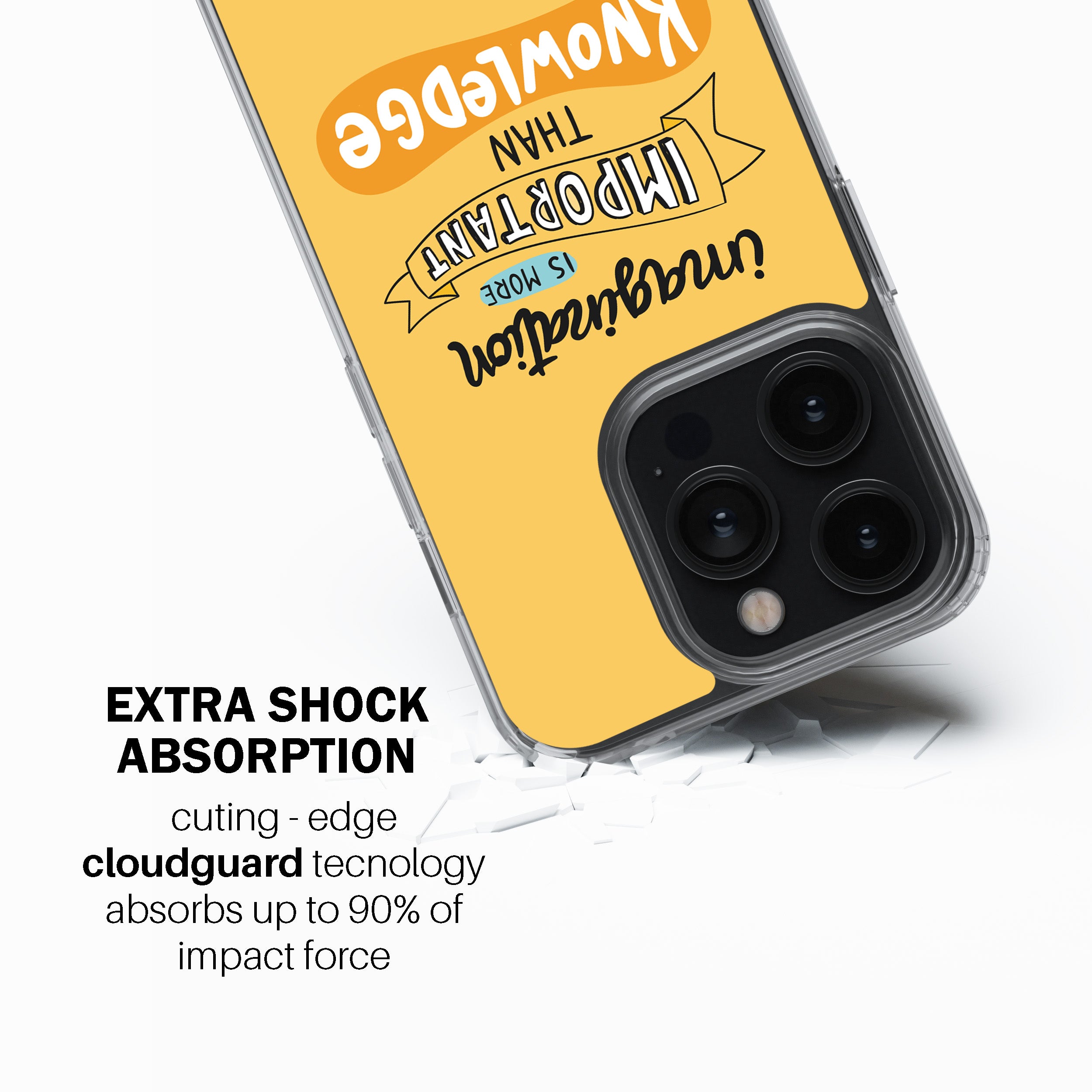 Imagination Is More Important Than Knowledge  Phone Cover