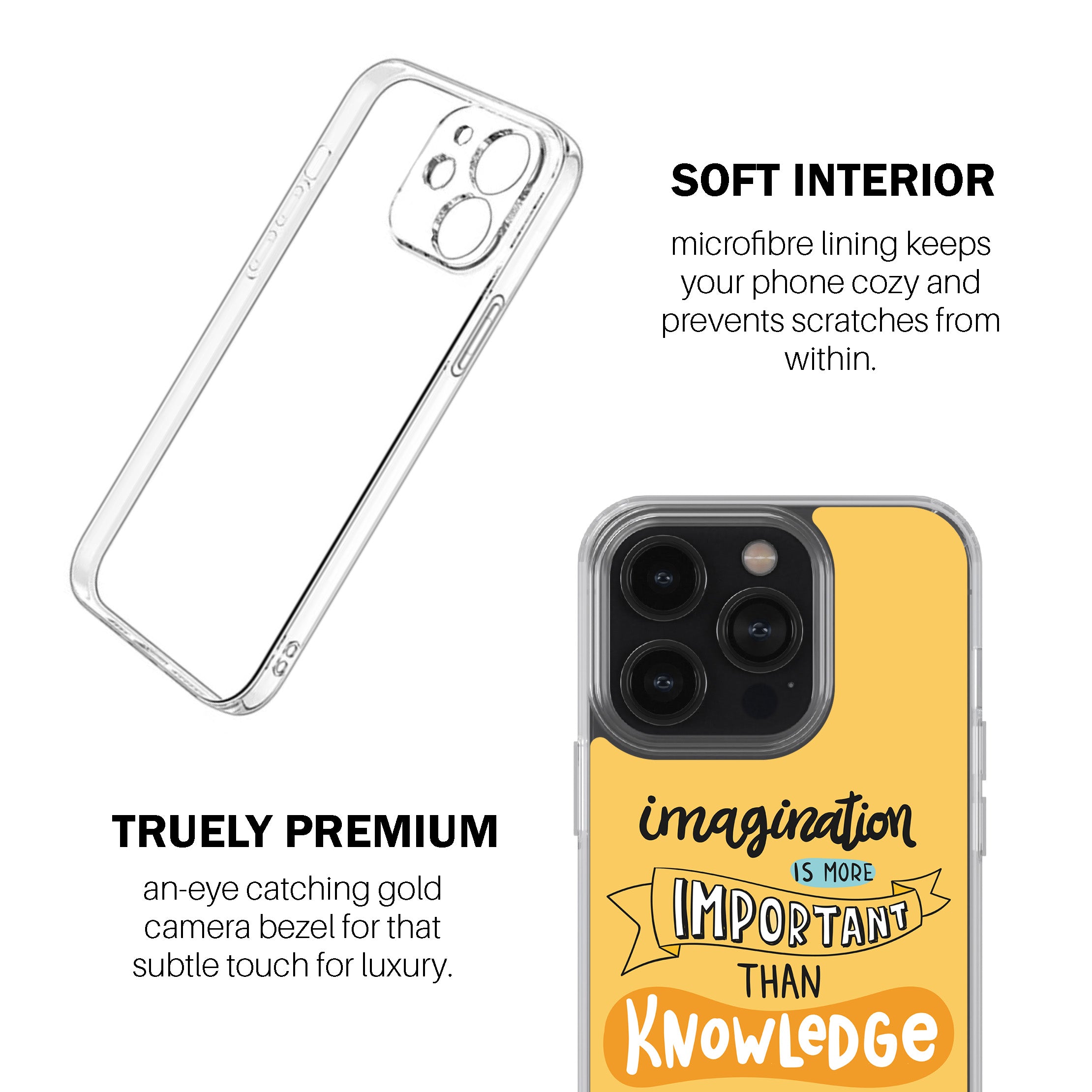 Imagination Is More Important Than Knowledge  Phone Cover