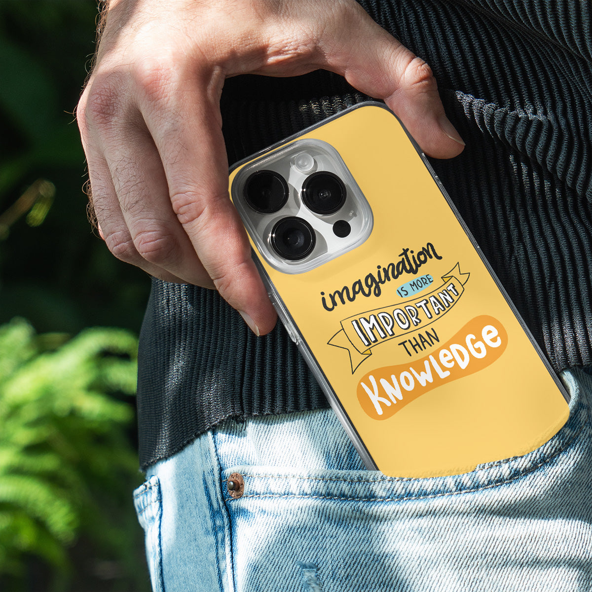Imagination Is More Important Than Knowledge  Phone Cover