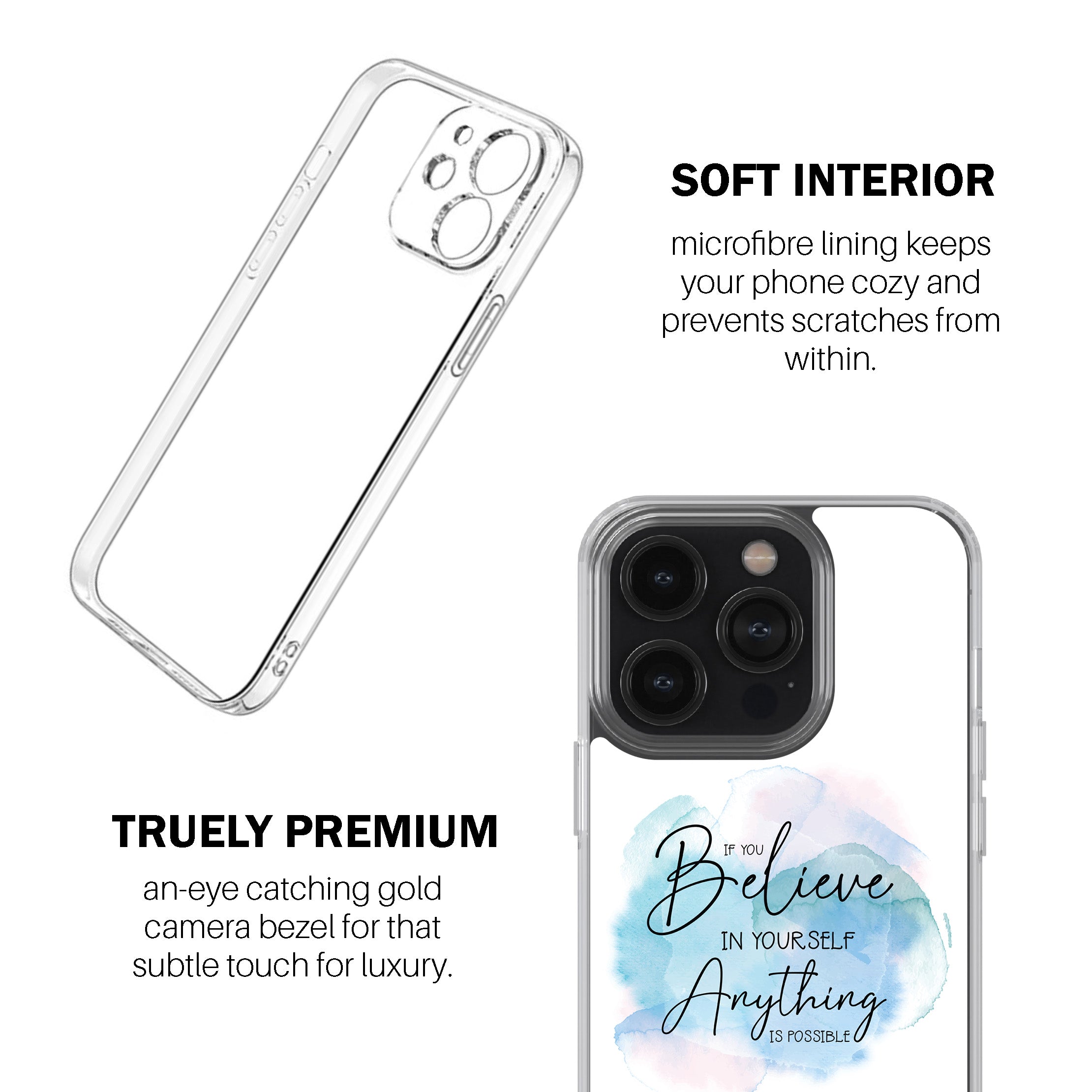 Believe In Yourself. Anything Is Possible.  Phone Cover