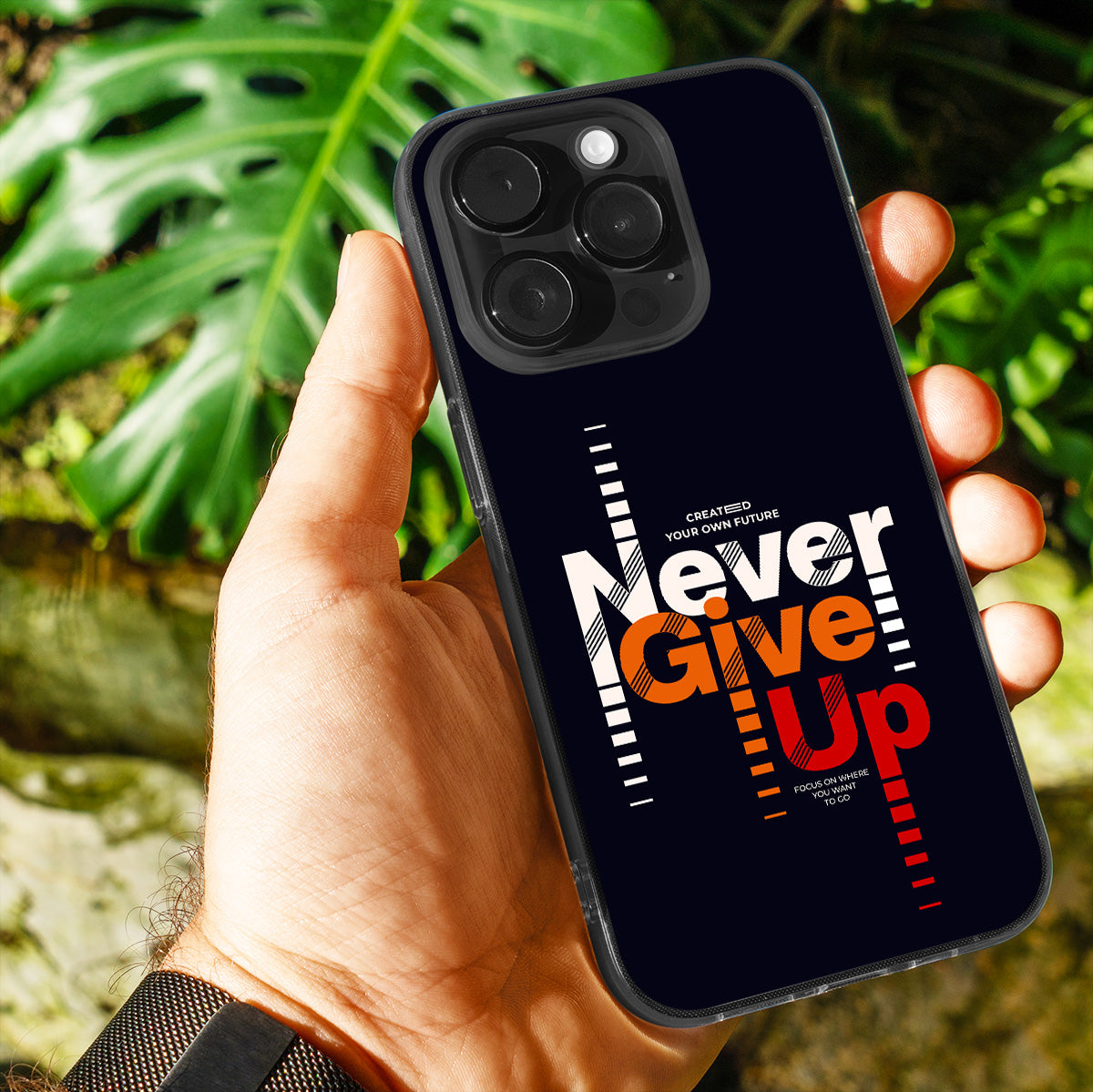 Never Give Up  Phone Cover