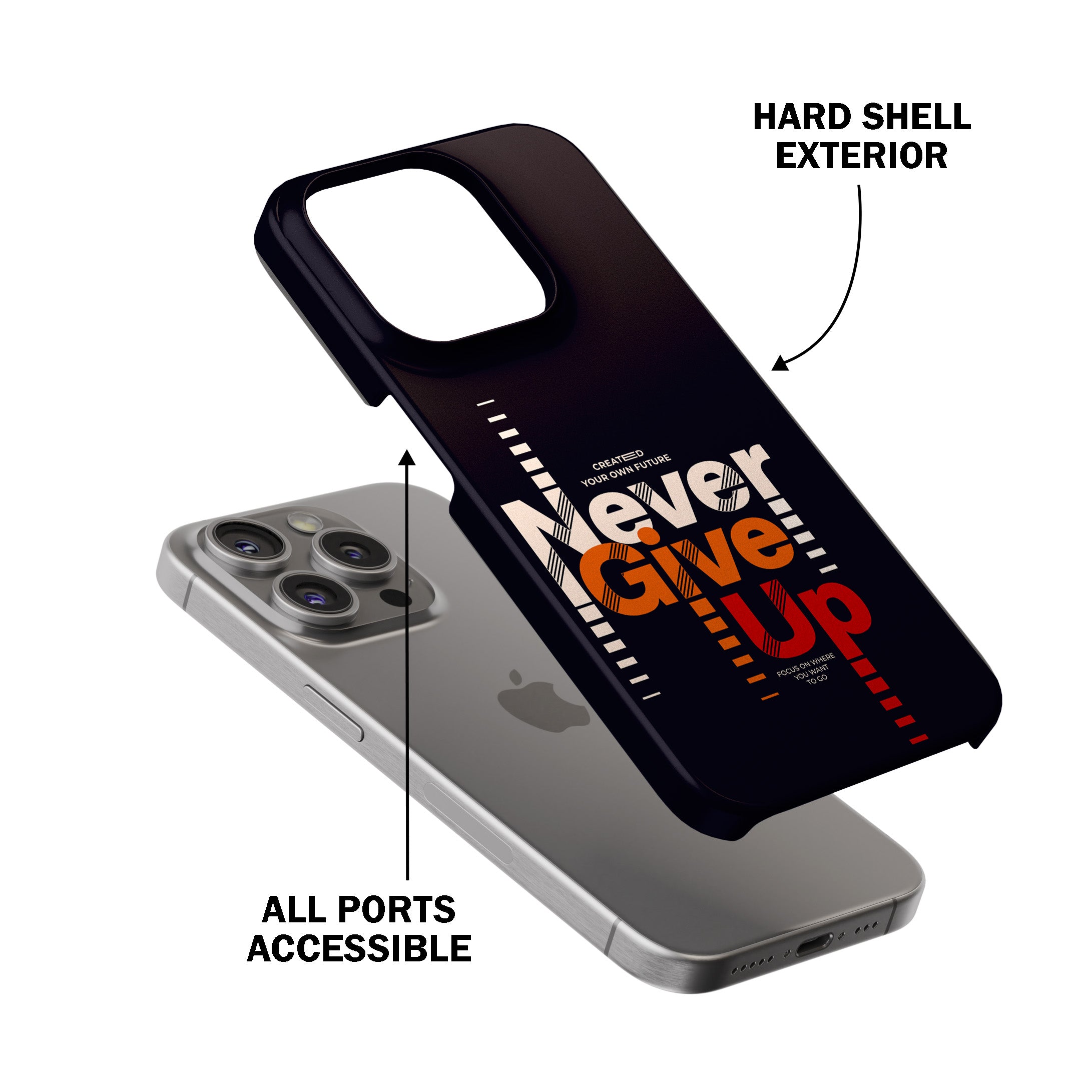 Never Give Up  Phone Cover