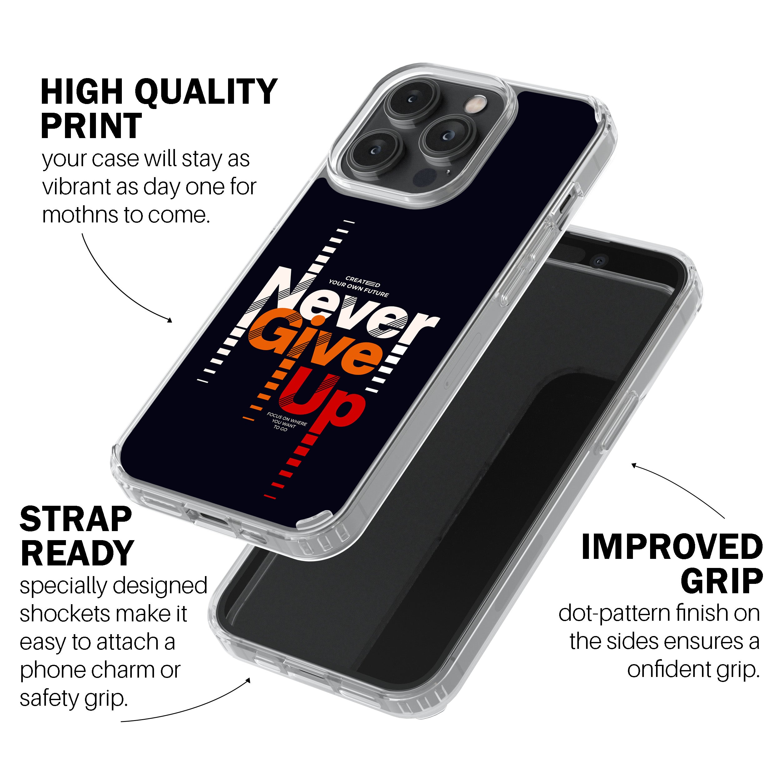 Never Give Up  Phone Cover
