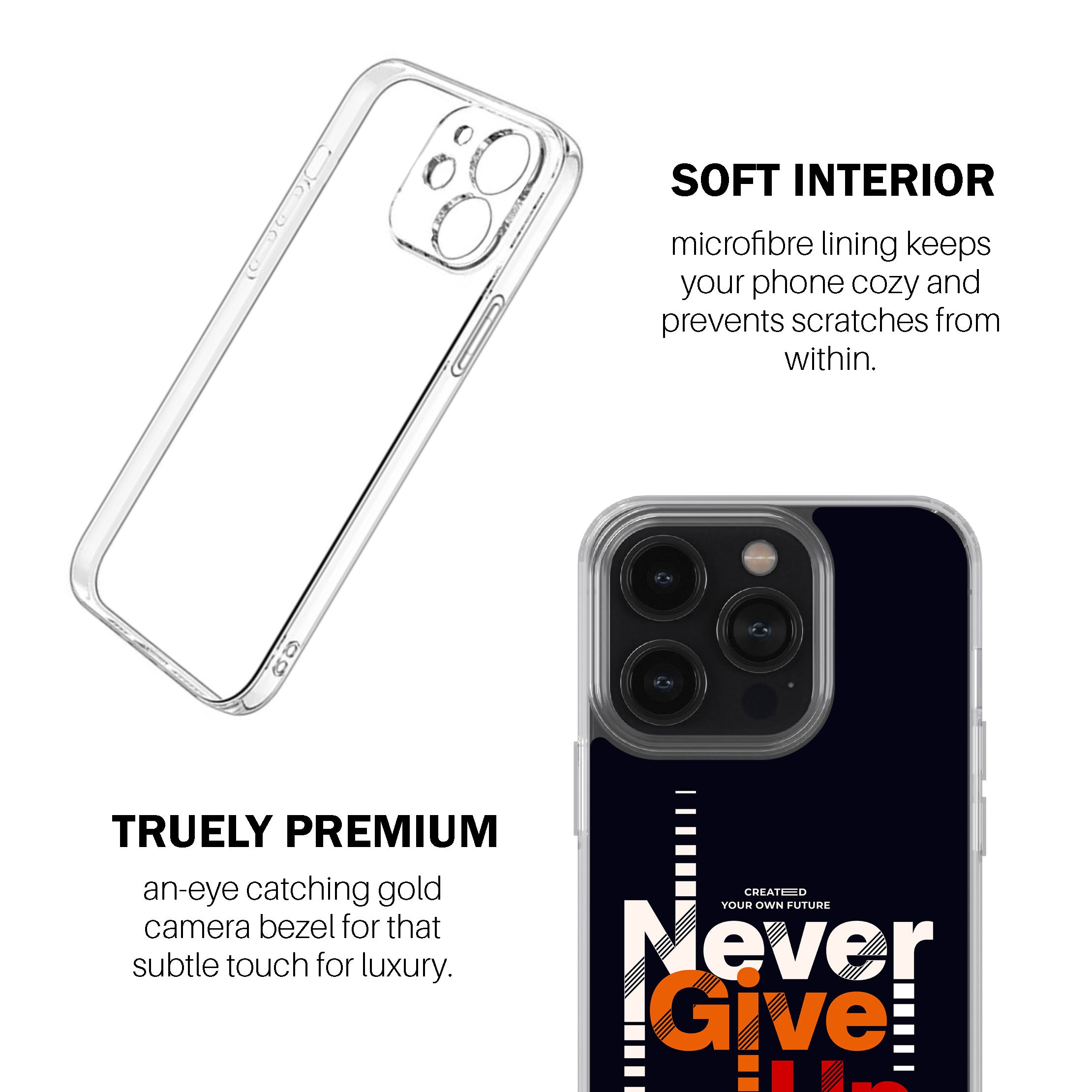 Never Give Up  Phone Cover