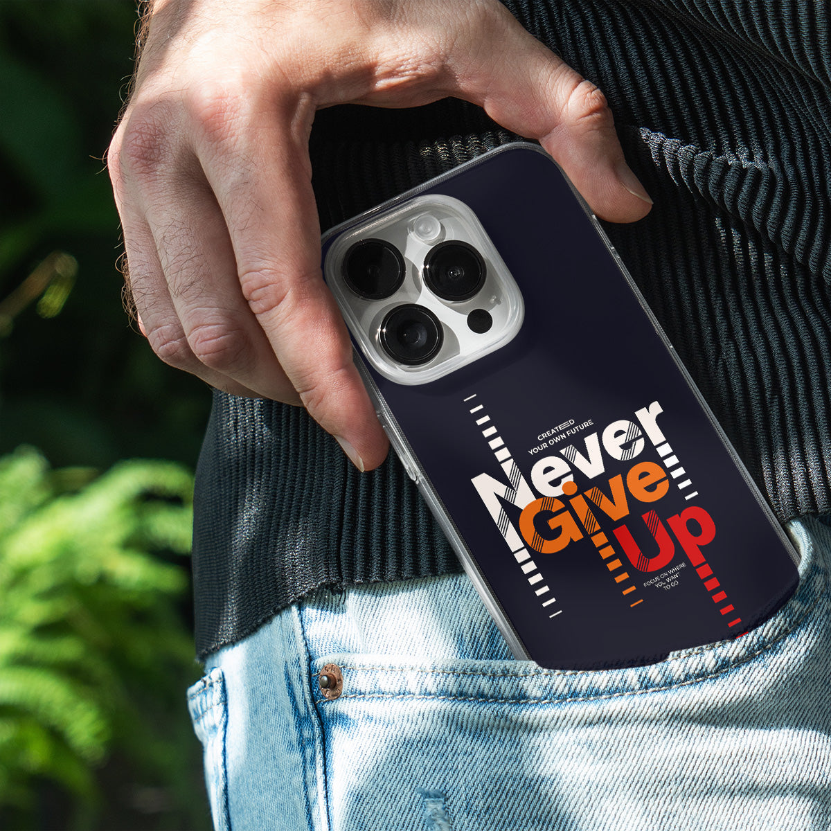 Never Give Up  Phone Cover