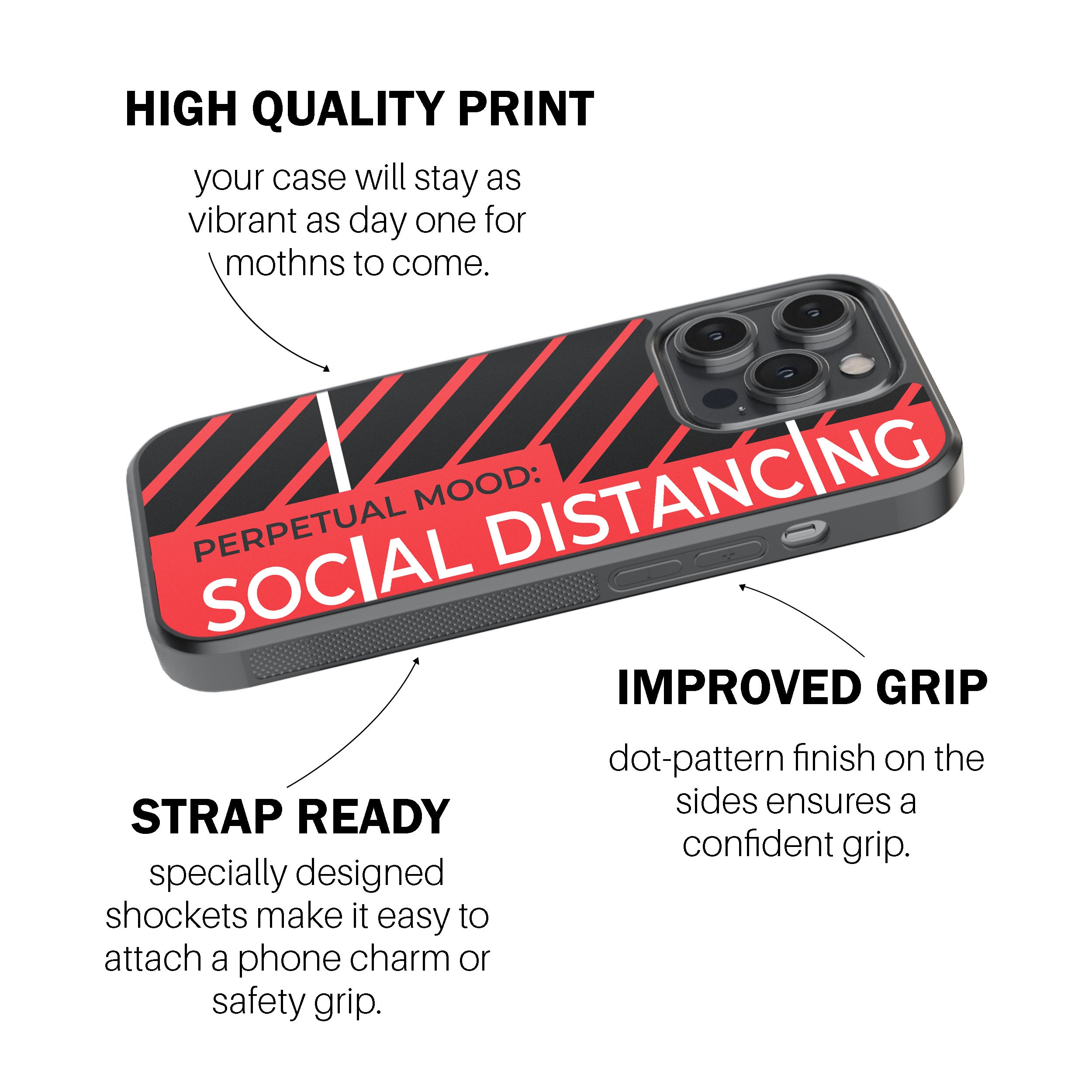 Perpetual Mood: Social Distancing  Phone Cover