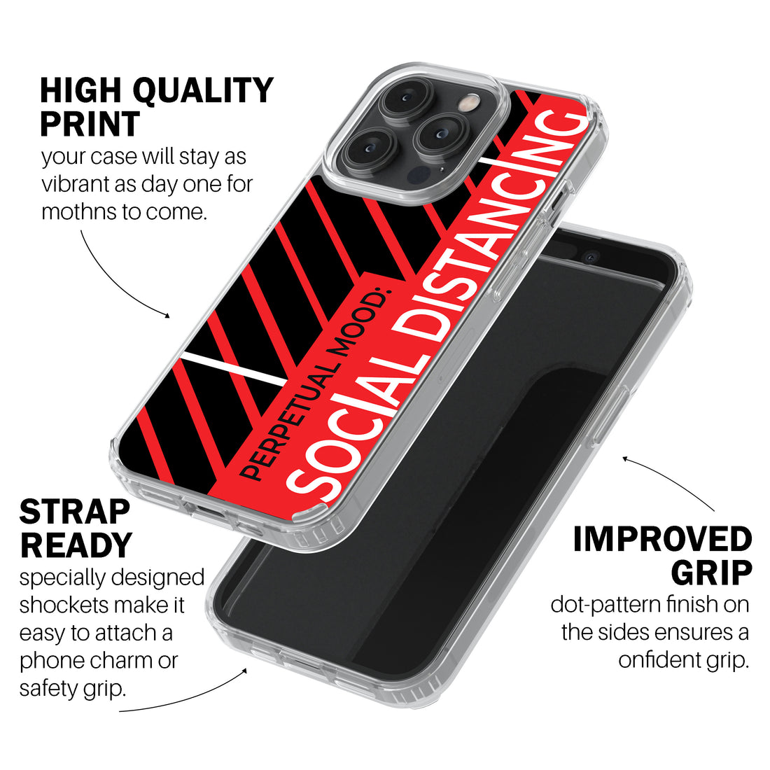 Perpetual Mood: Social Distancing  Phone Cover