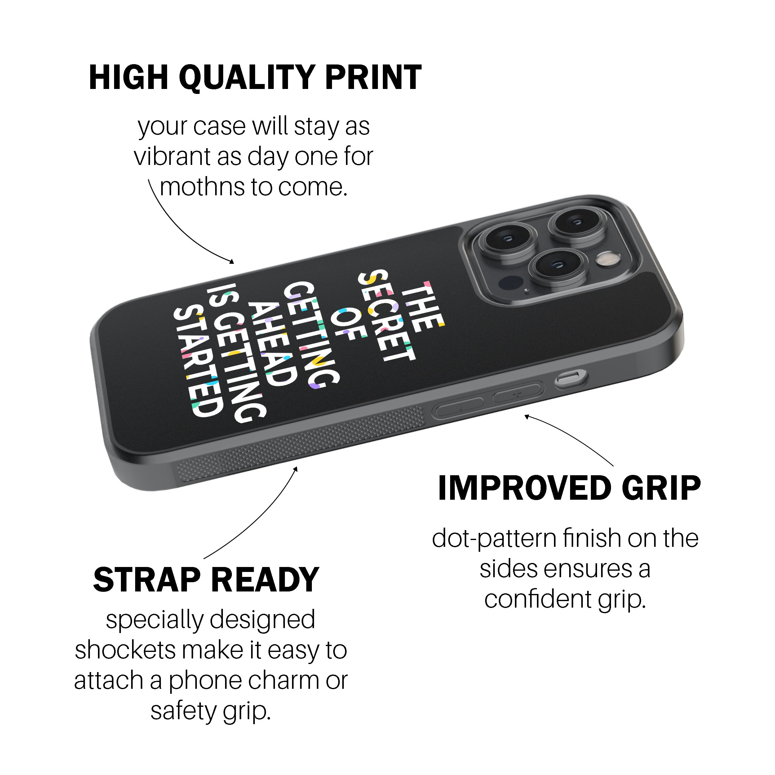 The Secret Of Getting Ahead Is Getting Started  Phone Cover