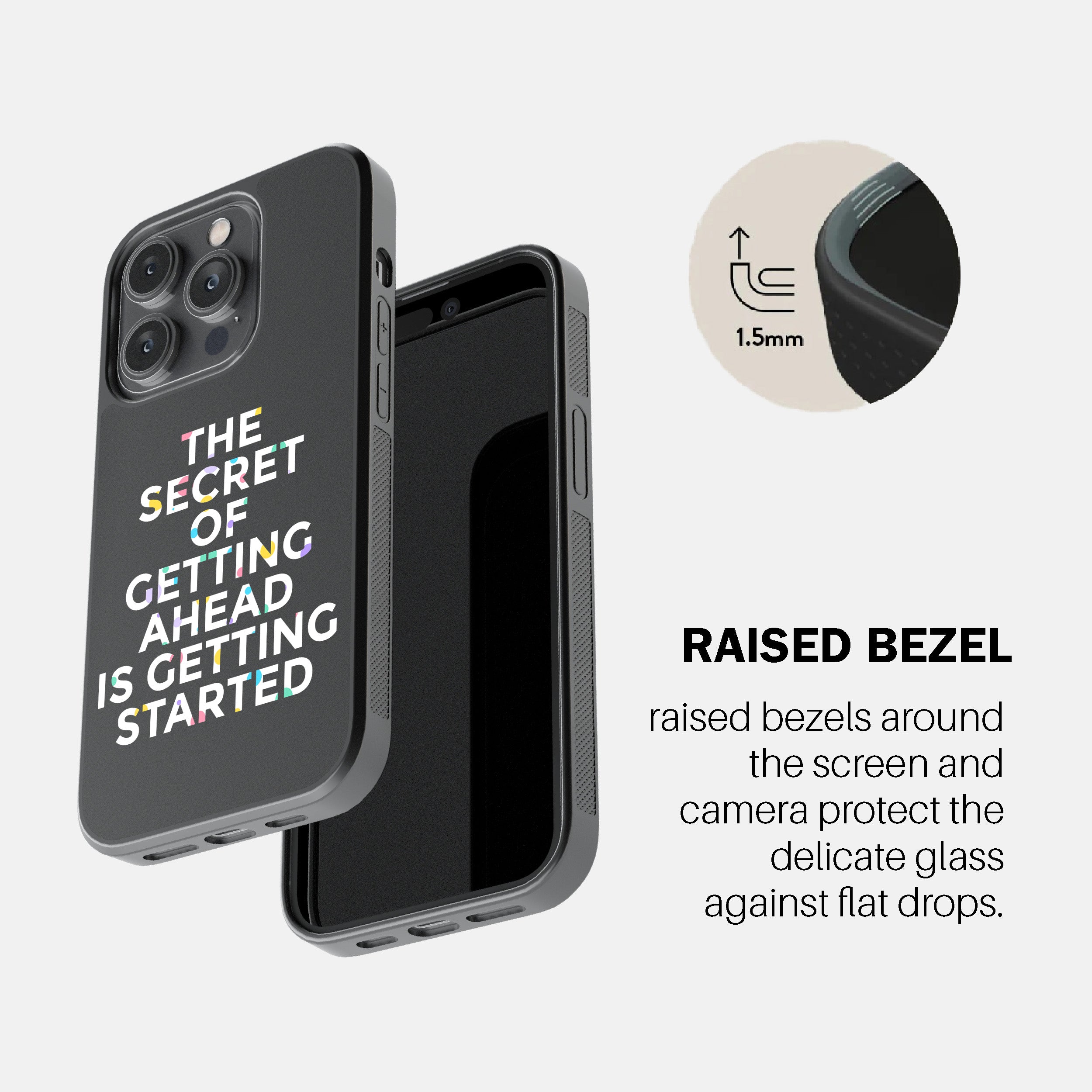 The Secret Of Getting Ahead Is Getting Started  Phone Cover