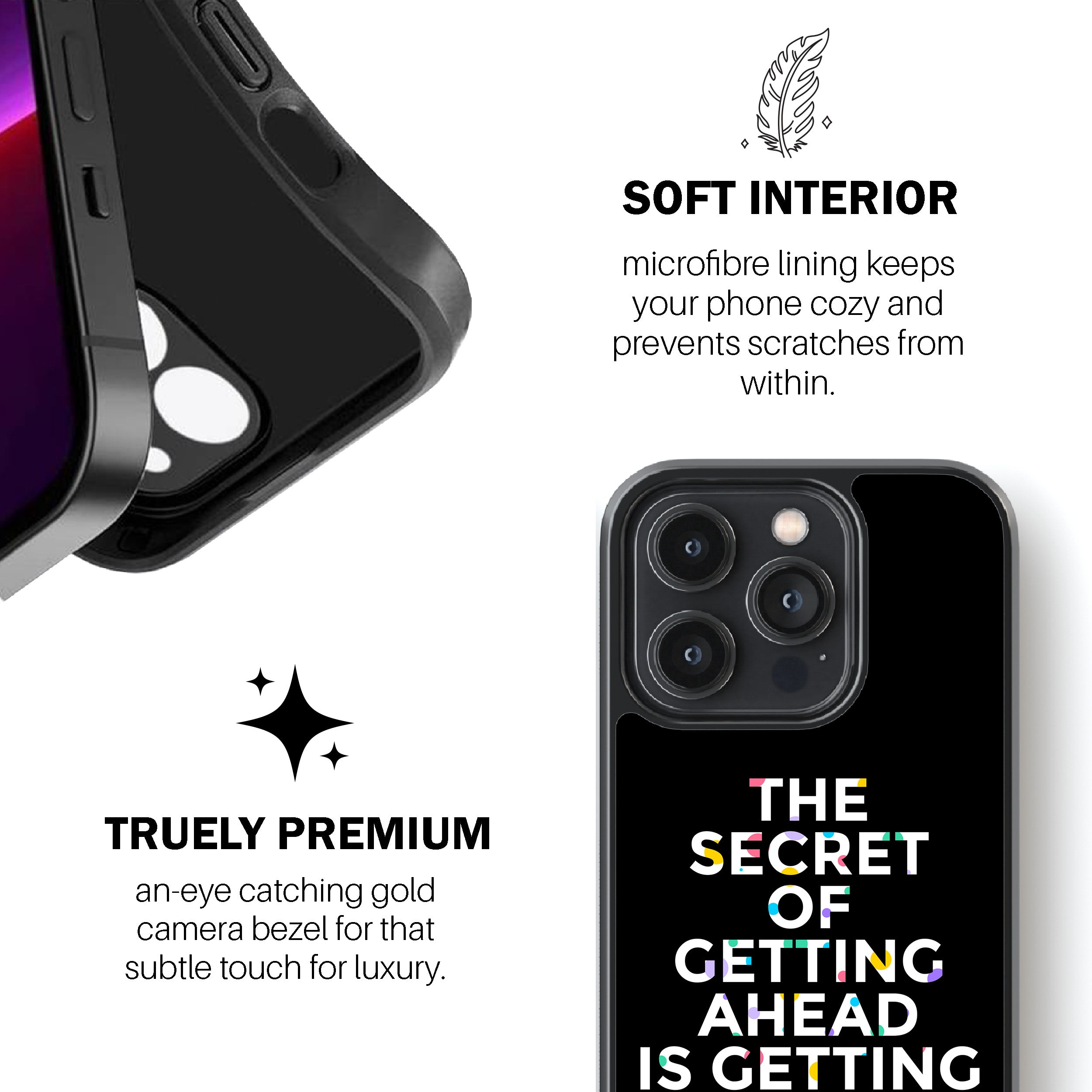 The Secret Of Getting Ahead Is Getting Started  Phone Cover