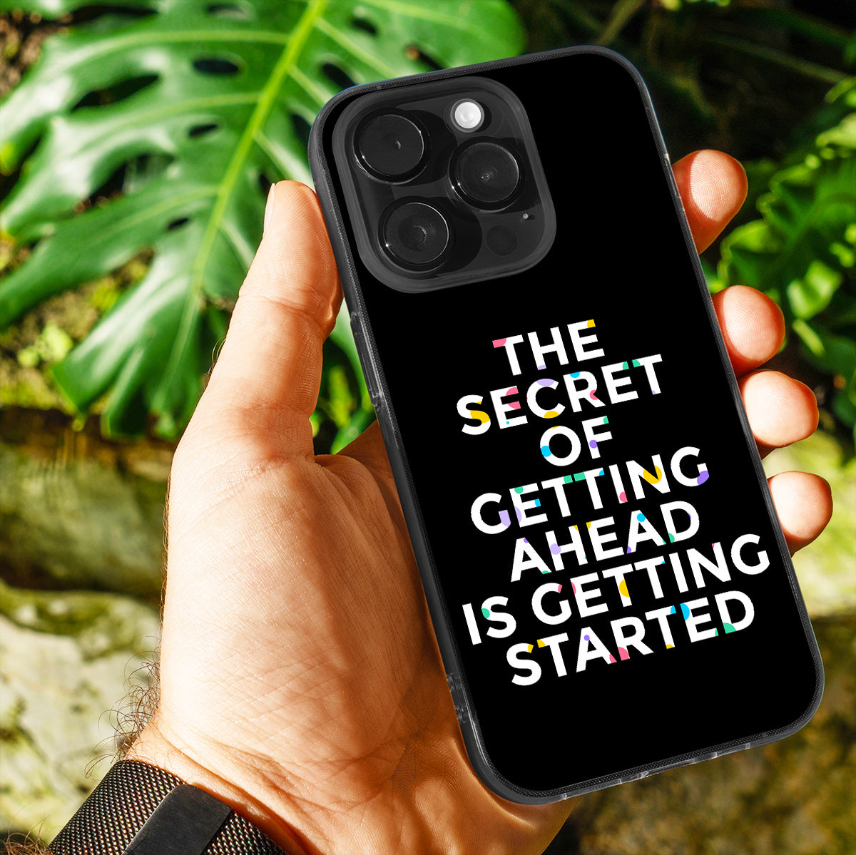 The Secret Of Getting Ahead Is Getting Started  Phone Cover