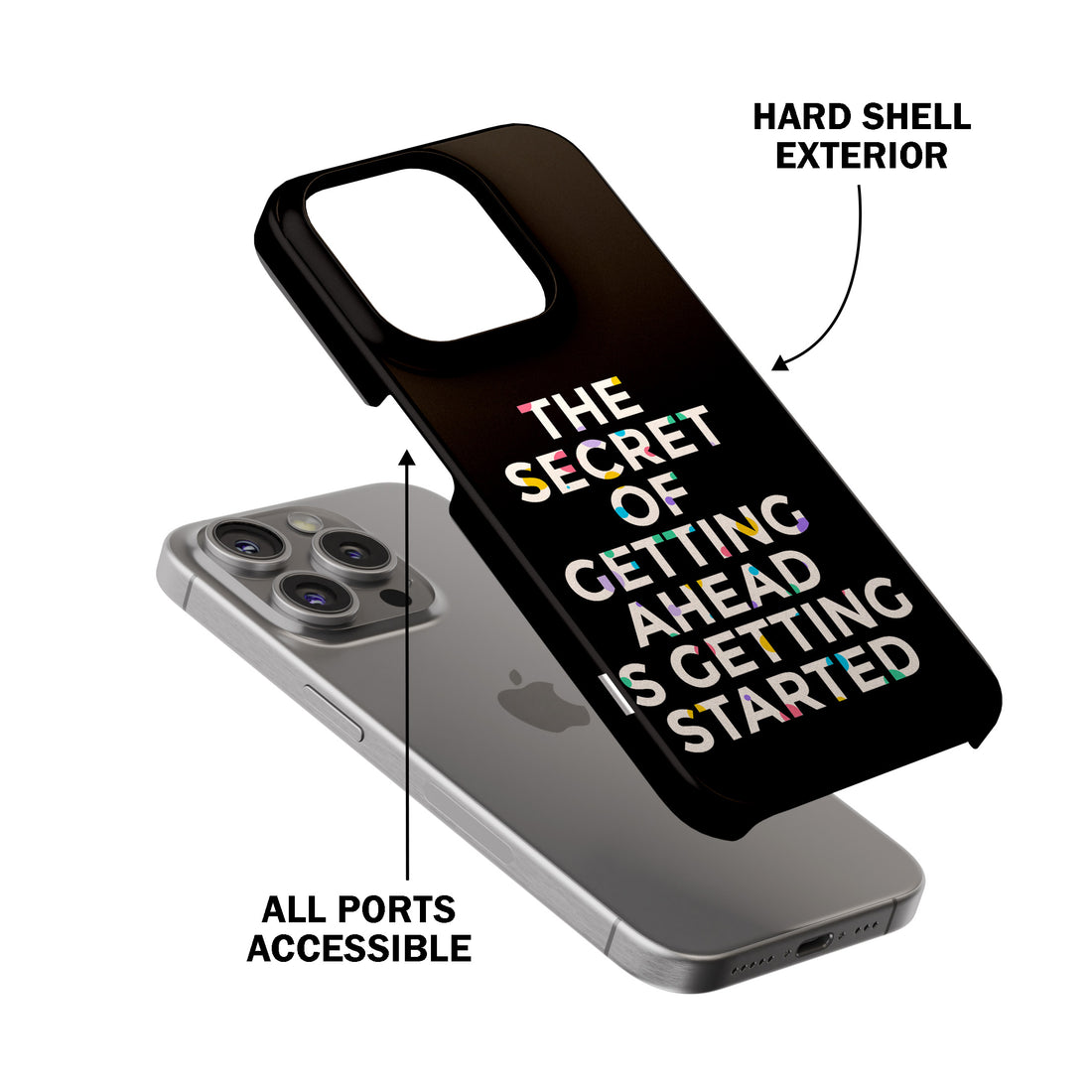 The Secret Of Getting Ahead Is Getting Started  Phone Cover