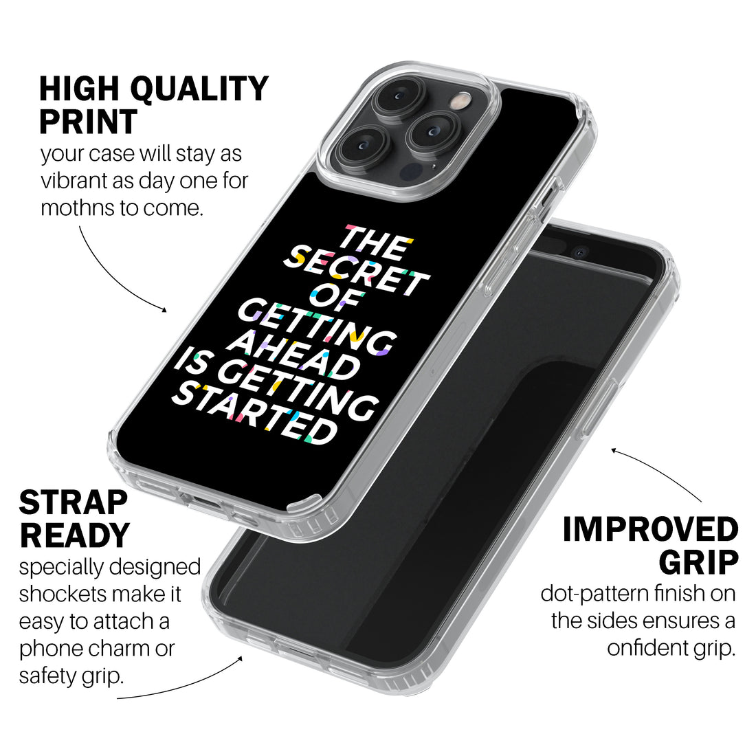 The Secret Of Getting Ahead Is Getting Started  Phone Cover