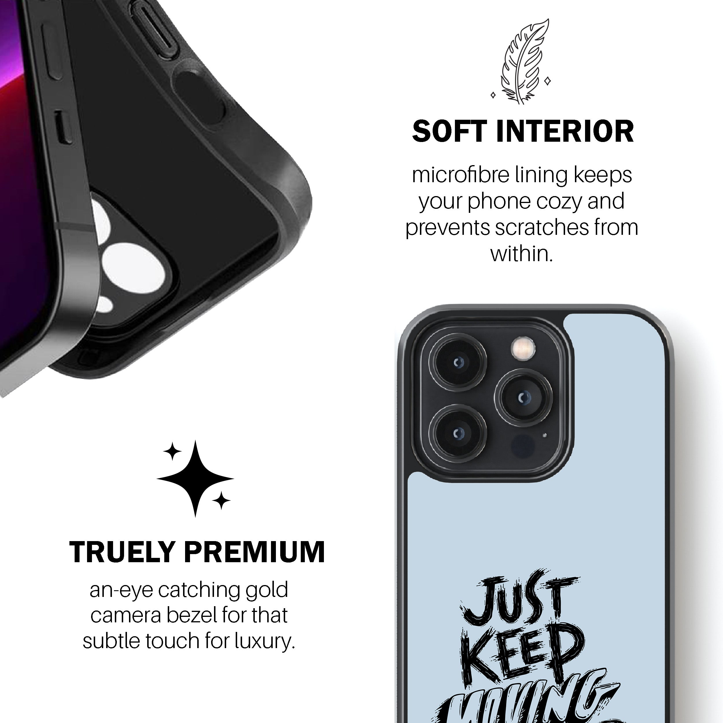 Just Keep Moving Forward Phone Cover