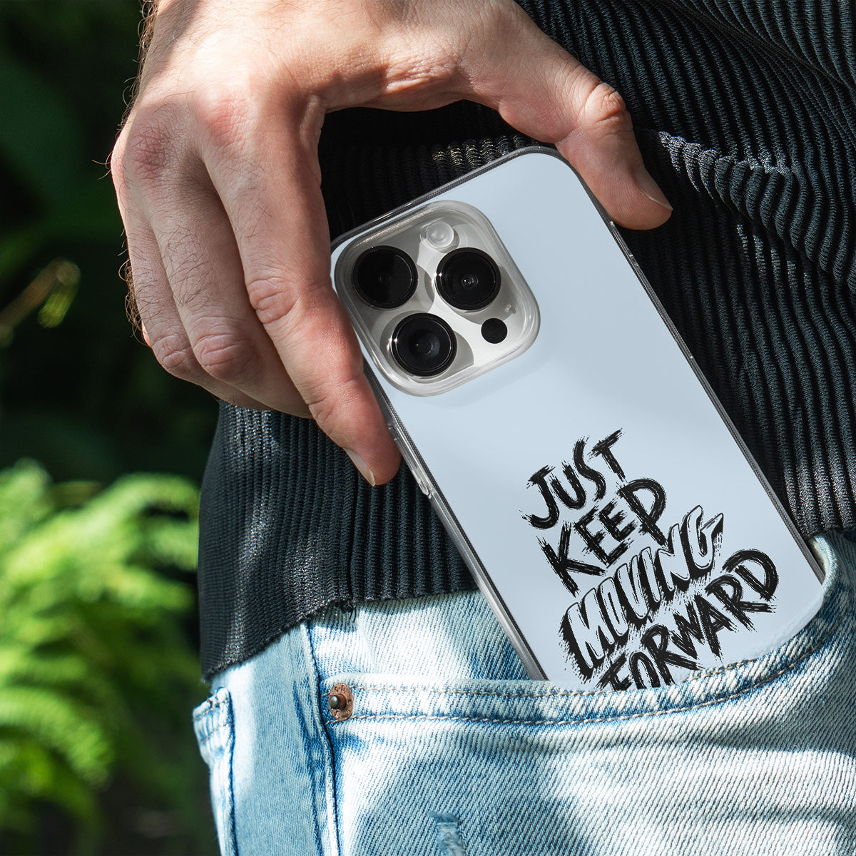 Just Keep Moving Forward Phone Cover