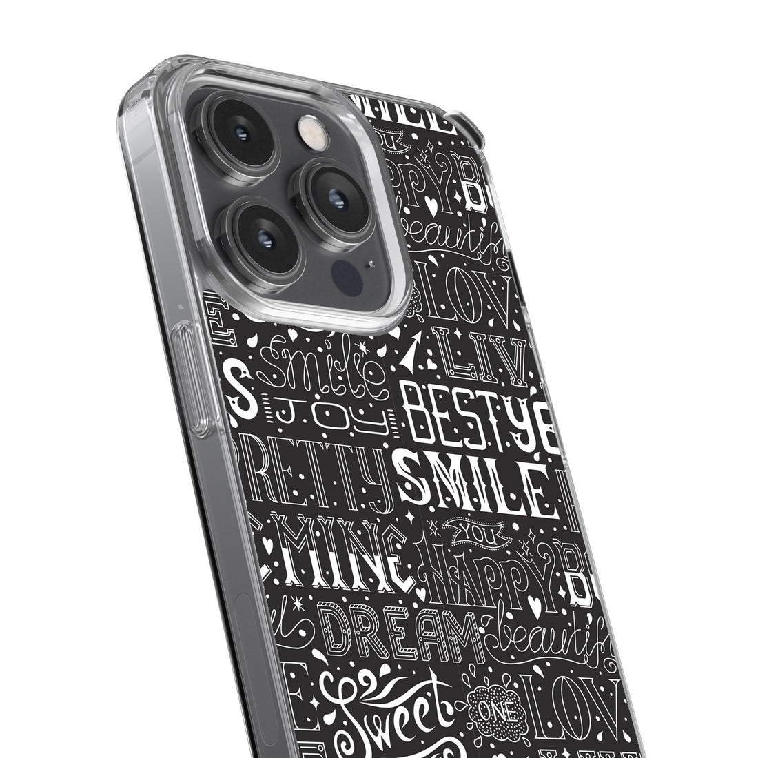 Typography Pattern Collage Phone Cover